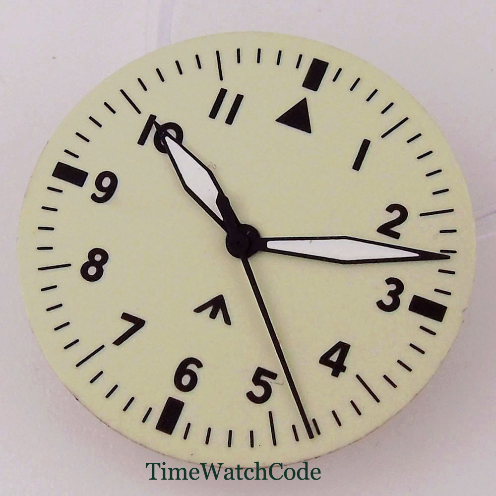 29mm Watch Dial Face with Hand - Luminous Dial Face บทวิจารณ์และราคา