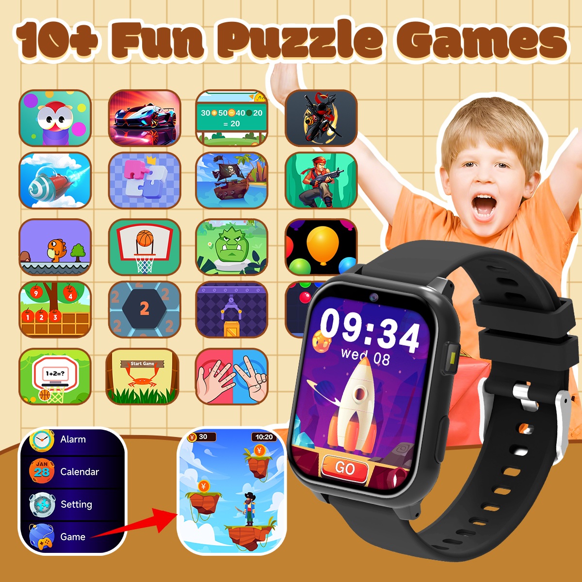 2026 Kids Game Smartwatch Flas - Smartwatch Watches Birthday Gift For Boys บทวิจารณ์และราคา