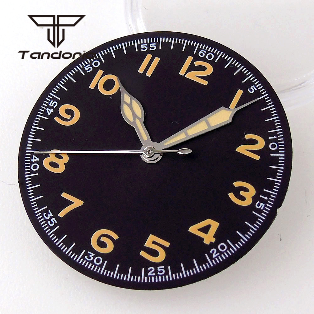 29mm Black Watch Dial Face Ara - Luminous Dial Face บทวิจารณ์และราคา