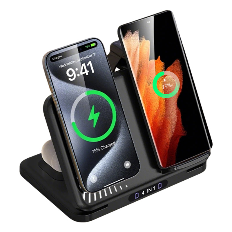 4 in 1 Dual Phone Wireless Cha - Smartwatch Watches Compatible With Iphone บทวิจารณ์และราคา