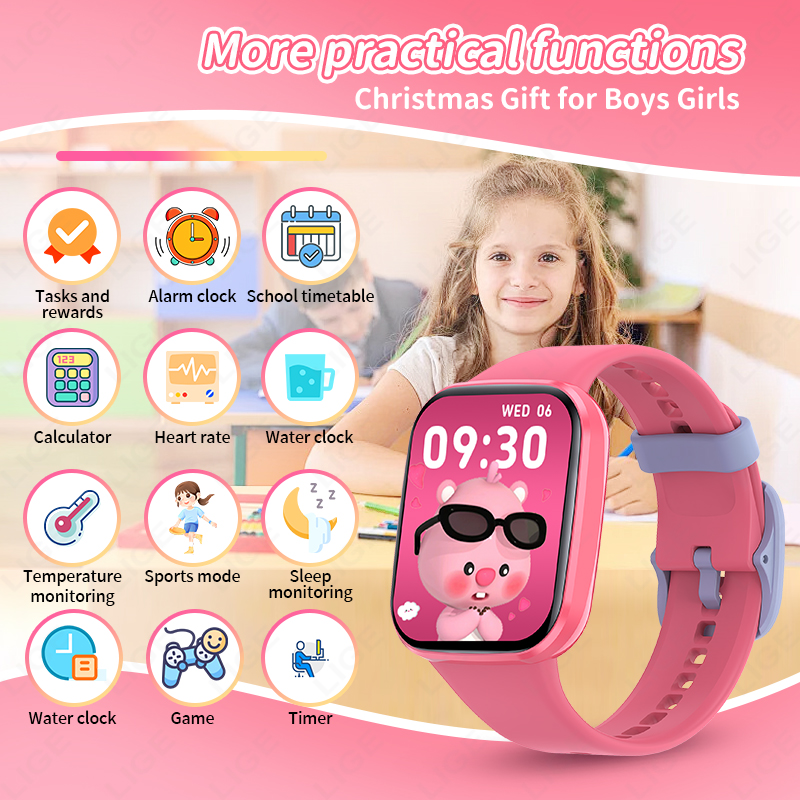 New Smart Watch Kids Boy Child - Smartwatch Watches Birthday Gift For Boys บทวิจารณ์และราคา