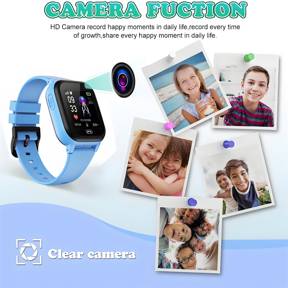 Smart Watch Kids Tracker Locat - Smartwatch Watches Birthday Gift For Boys บทวิจารณ์และราคา