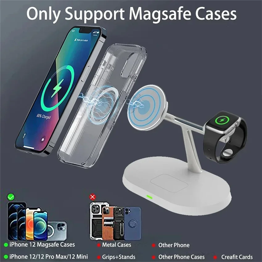 Magnetic Wireless Charger Stan - Smartwatch Watches Compatible With Iphone บทวิจารณ์และราคา