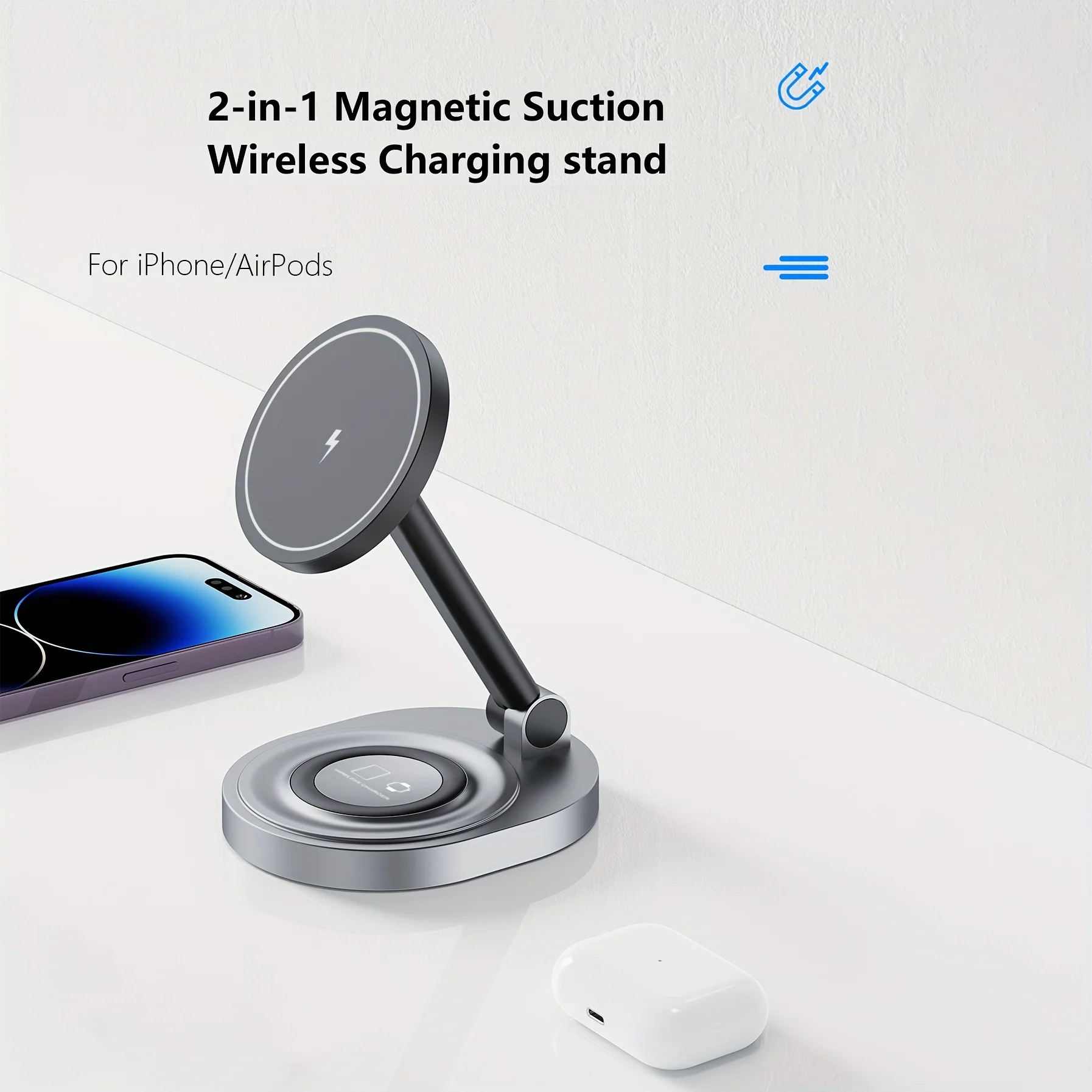 2 In 1 Magnetic Wireless Charg - Smartwatch Watches Compatible With Iphone บทวิจารณ์และราคา