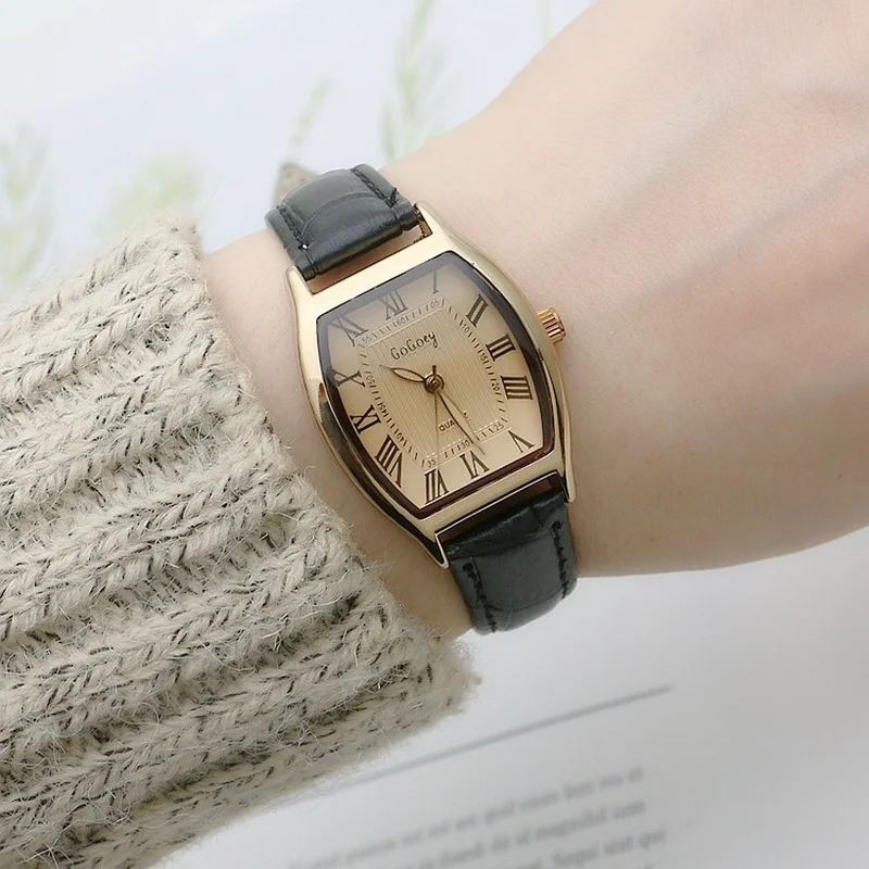 Retro Brown Women Watches Qual - Vintage Digital Watch บทวิจารณ์และราคา