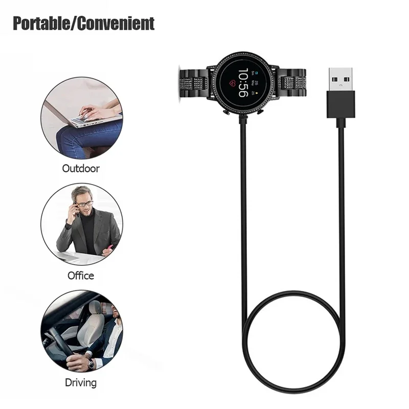 1M USB Magnetic Fast Charger D - Fossil Watches Smartwatch Gen 6 บทวิจารณ์และราคา