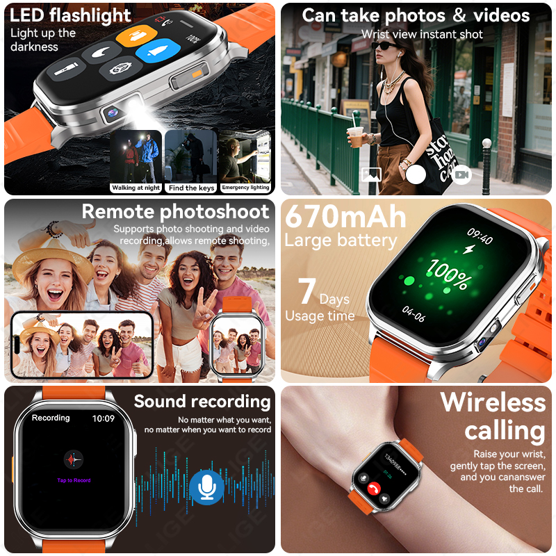 LIGE 2026 Camera Smart Watch M - Smartwatch Health Watches For Women บทวิจารณ์และราคา