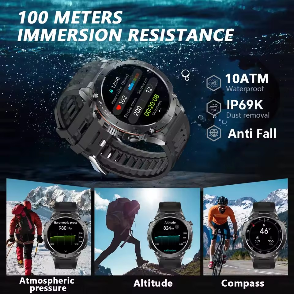 2026 New GUHUAVMI Men Military - Smartwatch Branded Watches For Men บทวิจารณ์และราคา