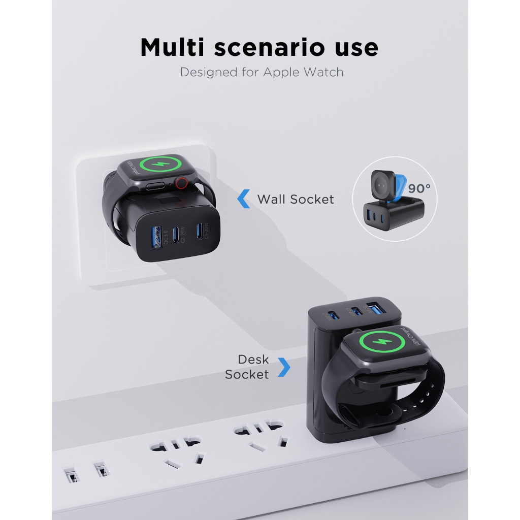 Oatsbasf 4 In 1 QC3.0 Fast Mag - Watches Smartwatch Samsung บทวิจารณ์และราคา