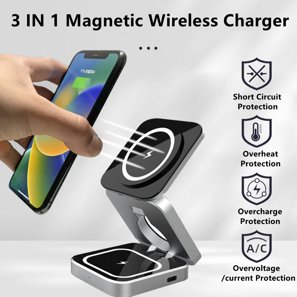 Foldable Magnetic Wireless Cha - Watches Smartwatch Samsung บทวิจารณ์และราคา