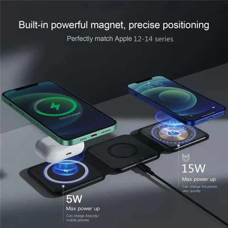 3 in 1 Portable Magnetic Wirel - Watches Smartwatch Samsung บทวิจารณ์และราคา